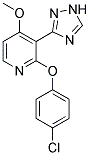 2-(4-CHLOROPHENOXY)-3-(1H-1,2,4-TRIAZOL-3-YL)-4-PYRIDINYL METHYL ETHER Struktur