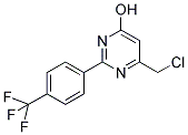 6-(CHLOROMETHYL)-2-[4-(TRIFLUOROMETHYL)PHENYL]PYRIMIDIN-4-OL Struktur