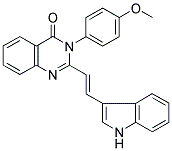 2-[(E)-2-(1H-INDOL-3-YL)VINYL]-3-(4-METHOXYPHENYL)QUINAZOLIN-4(3H)-ONE Struktur