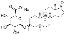 5-BETA-ANDROSTAN-3-ALPHA-OL-17-ONE GLUCOSIDURONATE, SODIUM SALT Struktur