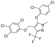 5-(2,4-DICHLOROPHENOXY)-1-METHYL-4-[(2,4,5-TRICHLOROPHENOXY)METHYL]-3-(TRIFLUOROMETHYL)-1H-PYRAZOLE Struktur