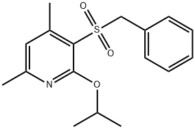 3-(BENZYLSULFONYL)-2-ISOPROPOXY-4,6-DIMETHYLPYRIDINE Struktur