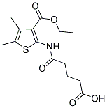 5-([3-(ETHOXYCARBONYL)-4,5-DIMETHYLTHIEN-2-YL]AMINO)-5-OXOPENTANOIC ACID Struktur