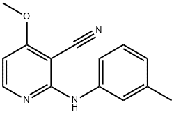 4-METHOXY-2-(3-TOLUIDINO)NICOTINONITRILE Struktur