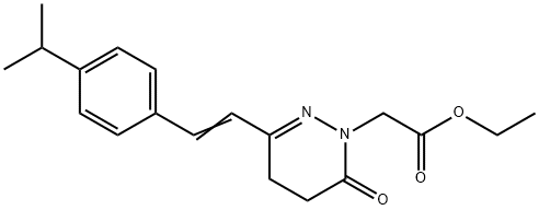 ETHYL 2-[3-(4-ISOPROPYLSTYRYL)-6-OXO-5,6-DIHYDRO-1(4H)-PYRIDAZINYL]ACETATE Struktur