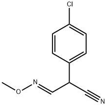 2-(4-CHLOROPHENYL)-3-(METHOXYIMINO)PROPANENITRILE Struktur