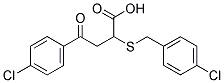 2-[(4-CHLOROBENZYL)SULFANYL]-4-(4-CHLOROPHENYL)-4-OXOBUTANOIC ACID Struktur