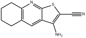 3-AMINO-5,6,7,8-TETRAHYDROTHIENO[2,3-B]QUINOLINE-2-CARBONITRILE Struktur