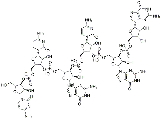 CCGCGG, 5'-NON-PHOSPHORYLATED Struktur