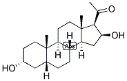 5-BETA-PREGNAN-3-ALPHA, 16-BETA-DIOL-20-ONE Struktur