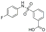 3-(4-FLUORO-PHENYLSULFAMOYL)-BENZOIC ACID Struktur