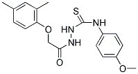 1-(2-(2,4-DIMETHYLPHENOXY)ACETYL)-4-(4-METHOXYPHENYL)THIOSEMICARBAZIDE Struktur