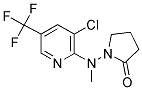 1-[[3-CHLORO-5-(TRIFLUOROMETHYL)-2-PYRIDINYL](METHYL)AMINO]-2-PYRROLIDINONE Struktur