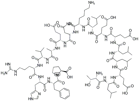 THR-LEU-GLU-LEU-LEU-GLU-GLU-LEU-LYS-ASN-GLU-ALA-VAL-ARG-HIS-PHE-PRO Struktur