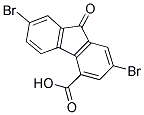 2,7-DIBROMO-4-CARBOXYL-9-FLUORENONE Struktur