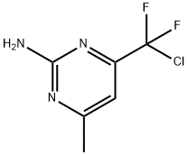 4-[CHLORO(DIFLUORO)METHYL]-6-METHYL-2-PYRIMIDINAMINE Struktur