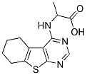 2-(5,6,7,8-TETRAHYDRO-BENZO[4,5]THIENO[2,3-D ]PYRIMIDIN-4-YLAMINO)-PROPIONIC ACID Struktur