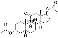 5-BETA-ANDROSTAN-3-ALPHA, 17-BETA-DIOL-11-ONE DIACETATE Struktur