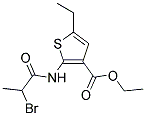 ETHYL 2-[(2-BROMOPROPANOYL)AMINO]-5-ETHYLTHIOPHENE-3-CARBOXYLATE Struktur