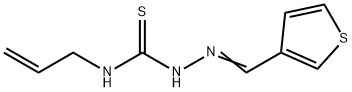 ((1-AZA-2-(3-THIENYL)VINYL)AMINO)(PROP-2-ENYLAMINO)METHANE-1-THIONE Struktur