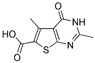 2,5-DIMETHYL-4-OXO-3,4-DIHYDRO-THIENO[2,3-D]-PYRIMIDINE-6-CARBOXYLIC ACID Struktur