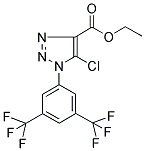 ETHYL 5-CHLORO-1-[3,5-DI(TRIFLUOROMETHYL)PHENYL]-1H-1,2,3-TRIAZOLE-4-CARBOXYLATE Struktur