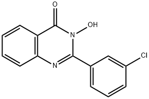 2-(3-CHLOROPHENYL)-3-HYDROXY-4(3H)-QUINAZOLINONE Struktur