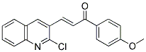 1-(4-METHOXYPHENYL)-3-(2-CHLORO-3-QUINOLINYL)-2-PROPEN-1-ONE Struktur