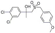 2-(3,4-DICHLOROPHENYL)-1-[(4-METHOXYBENZYL)SULFONYL]-2-PROPANOL Struktur