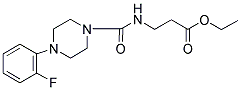 ETHYL 3-((4-(2-FLUOROPHENYL)PIPERAZINYL)CARBONYLAMINO)PROPANOATE Struktur