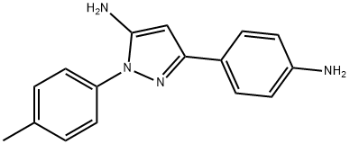 5-AMINO-3-(4-AMINOPHENYL)-1-(P-TOLYL)PYRAZOLE Struktur