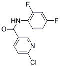 6-CHLORO-N-(2,4-DIFLUOROPHENYL)NICOTINAMIDE Struktur