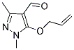 5-(ALLYLOXY)-1,3-DIMETHYL-1H-PYRAZOLE-4-CARBALDEHYDE Struktur