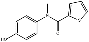 N-(4-HYDROXYPHENYL)-N-METHYL-2-THIENYLFORMAMIDE Struktur