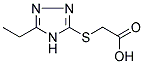 (5-ETHYL-4 H-[1,2,4]TRIAZOL-3-YLSULFANYL)-ACETIC ACID Struktur