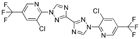 3-[1-(3-CHLORO-5-TRIFLUOROMETHYL-2-PYRIDYL)-1,2,4-TRIAZOL-3-YL]-1-(3-CHLORO-5-TRIFLUOROMETHYL-2-PYRIDYL)-1,2,4-TRIAZOLE Struktur