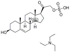 5-PREGNEN-3-BETA, 21-DIOL-20-ONE 21-SULPHATE TRIETHYL AMMONIUM SALT Struktur