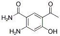 5-ACETYL-2-AMINO-4-HYDROXY-BENZAMIDE Struktur