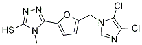 5-(5-[(4,5-DICHLORO-1H-IMIDAZOL-1-YL)METHYL]-2-FURYL)-4-METHYL-4H-1,2,4-TRIAZOLE-3-THIOL Struktur