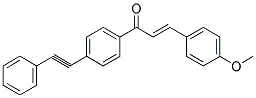 3-(4-METHOXYPHENYL)-1-[4-(2-PHENYLETH-1-YNYL)PHENYL]PROP-2-EN-1-ONE Struktur