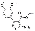 2-AMINO-4-(3,4-DIMETHOXY-PHENYL)-THIOPHENE-3-CARBOXYLIC ACID ETHYL ESTER Struktur