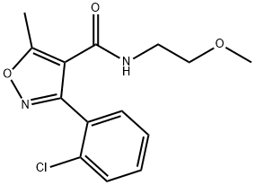 (3-(2-CHLOROPHENYL)-5-METHYLISOXAZOL-4-YL)-N-(2-METHOXYETHYL)FORMAMIDE Struktur