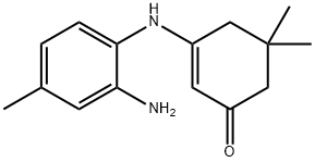 3-[(2-AMINO-4-METHYLPHENYL)AMINO]-5,5-DIMETHYLCYCLOHEX-2-EN-1-ONE Struktur