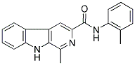 1-METHYL-N-(2-METHYLPHENYL)-9H-BETA-CARBOLINE-3-CARBOXAMIDE Struktur