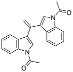 1-(3-[1-(1-ACETYL-1H-INDOL-3-YL)VINYL]-1H-INDOL-1-YL)-1-ETHANONE Struktur