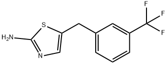 5-(3-TRIFLUOROMETHYL-BENZYL)-THIAZOL-2-YLAMINE Struktur