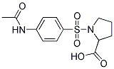 1-([4-(ACETYLAMINO)PHENYL]SULFONYL)PYRROLIDINE-2-CARBOXYLIC ACID Struktur