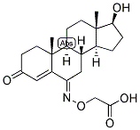 4-ANDROSTEN-17BETA-OL-3,6-DIONE 6-O-CARBOXYMETHYLOXIME Struktur