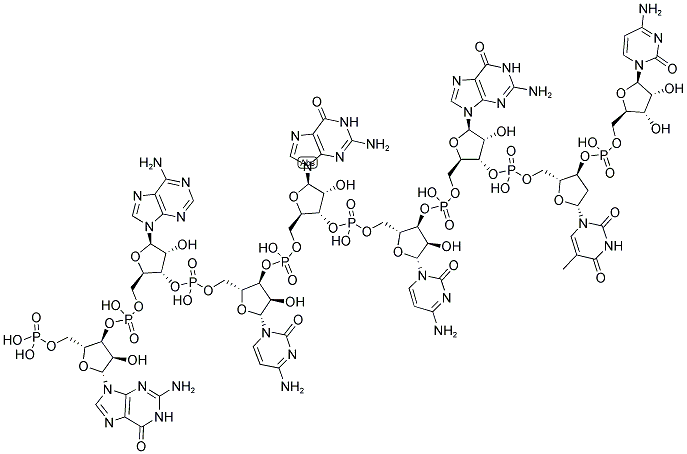 GACGCGTC, 5'-PHOSPHORYLATED Struktur