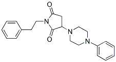 1-PHENETHYL-3-(4-PHENYLPIPERAZIN-1-YL)PYRROLIDINE-2,5-DIONE Struktur